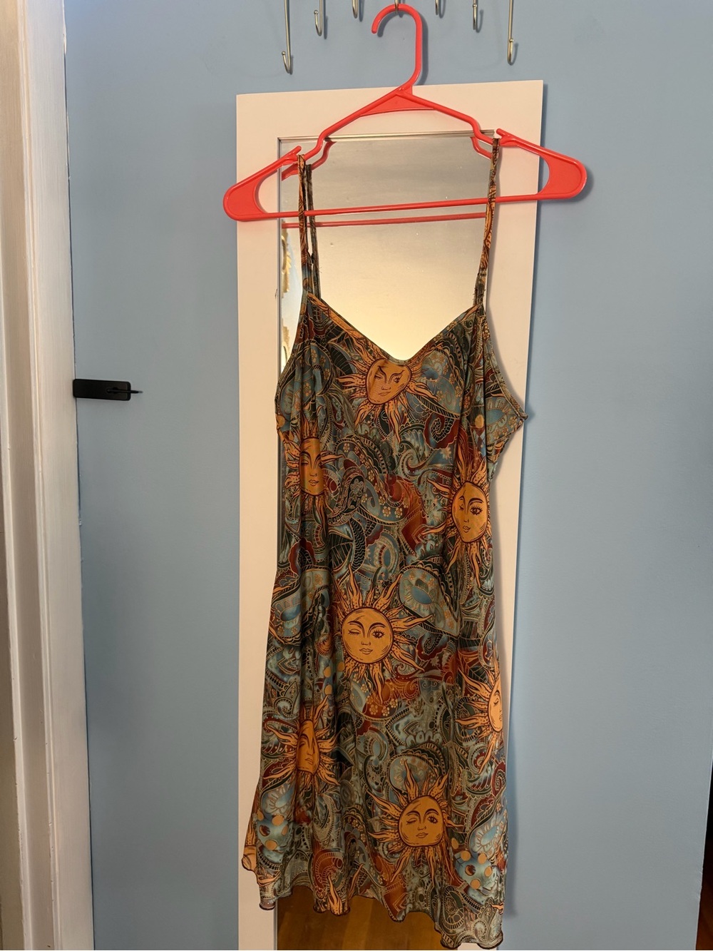 Y2K Era Celestial Boho Mini Dress. Size: XL